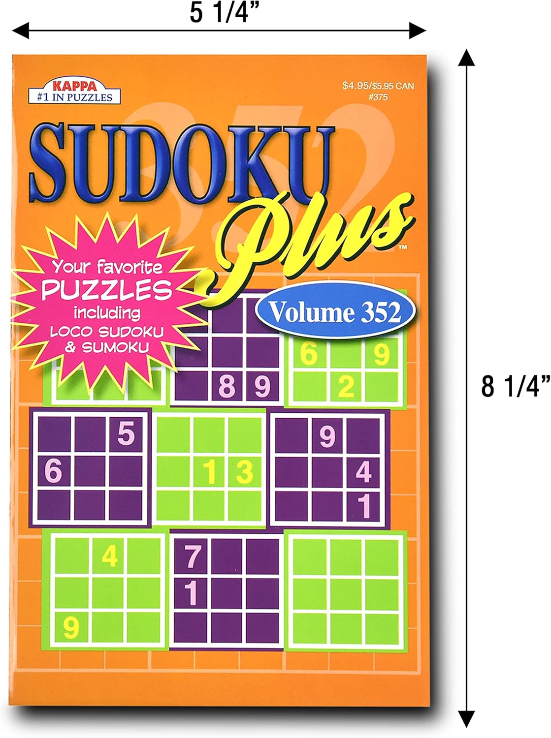 مجموعة 5 حزم من كتب سودوكو بحجم السفر 450+، ألغاز سودوكو للكبار، كتب ألغاز الكلمات الكبيرة للطباعة للكبار، تنشيط الدماغ لكبار السن، مجموعة متنوعة من الكتب بحجم هضم 8x5 - Image 2