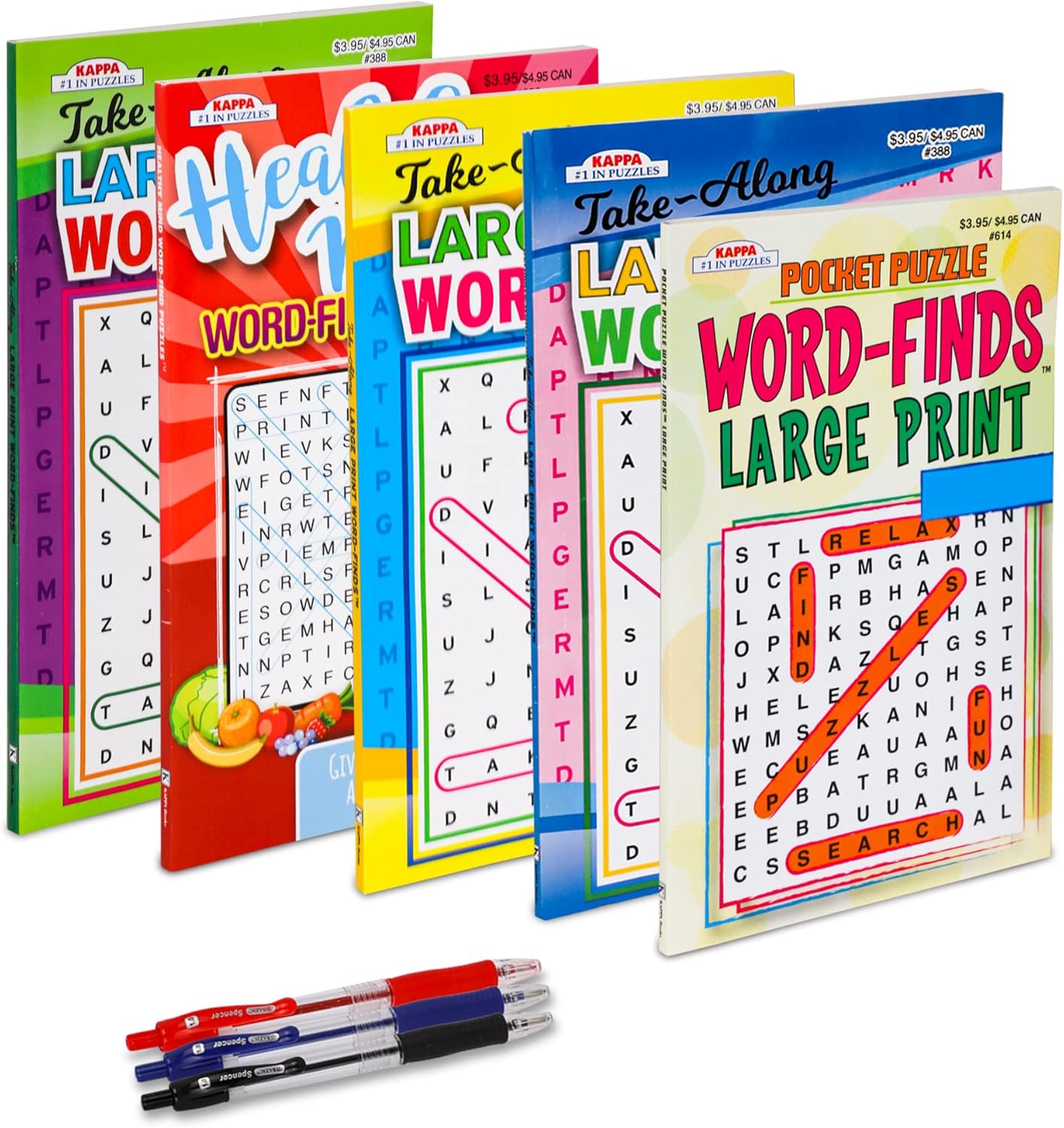 مجموعة 5 حزم من كتب سودوكو بحجم السفر 450+، ألغاز سودوكو للكبار، كتب ألغاز الكلمات الكبيرة للطباعة للكبار، تنشيط الدماغ لكبار السن، مجموعة متنوعة من الكتب بحجم هضم 8x5 - Image 4