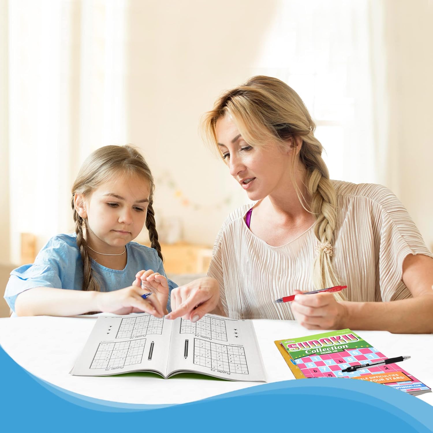 مجموعة 5 حزم من كتب سودوكو بحجم السفر 450+، ألغاز سودوكو للكبار، كتب ألغاز الكلمات الكبيرة للطباعة للكبار، تنشيط الدماغ لكبار السن، مجموعة متنوعة من الكتب بحجم هضم 8x5 - Image 6