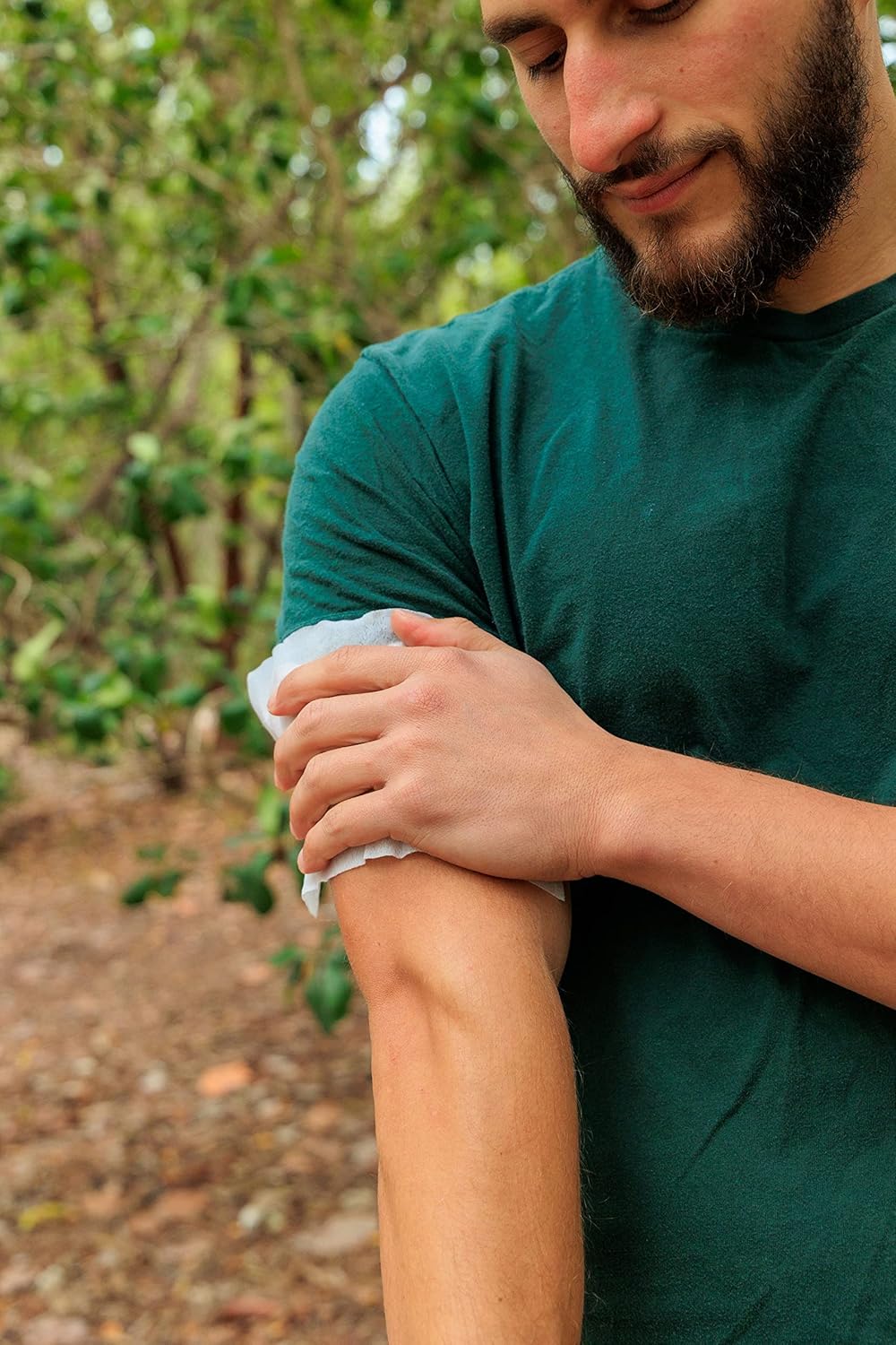 "مناديل طاردة للبعوض Mosquito Guard - خالية من DEET، 20 مناديل طاردة للبعوض مغلفة بشكل فردي - حجم مناسب للسفر - طارد للبعوض للشرفات - مناديل طاردة للبعوض للتخييم - مناديل طاردة للحشرات" - Image 5