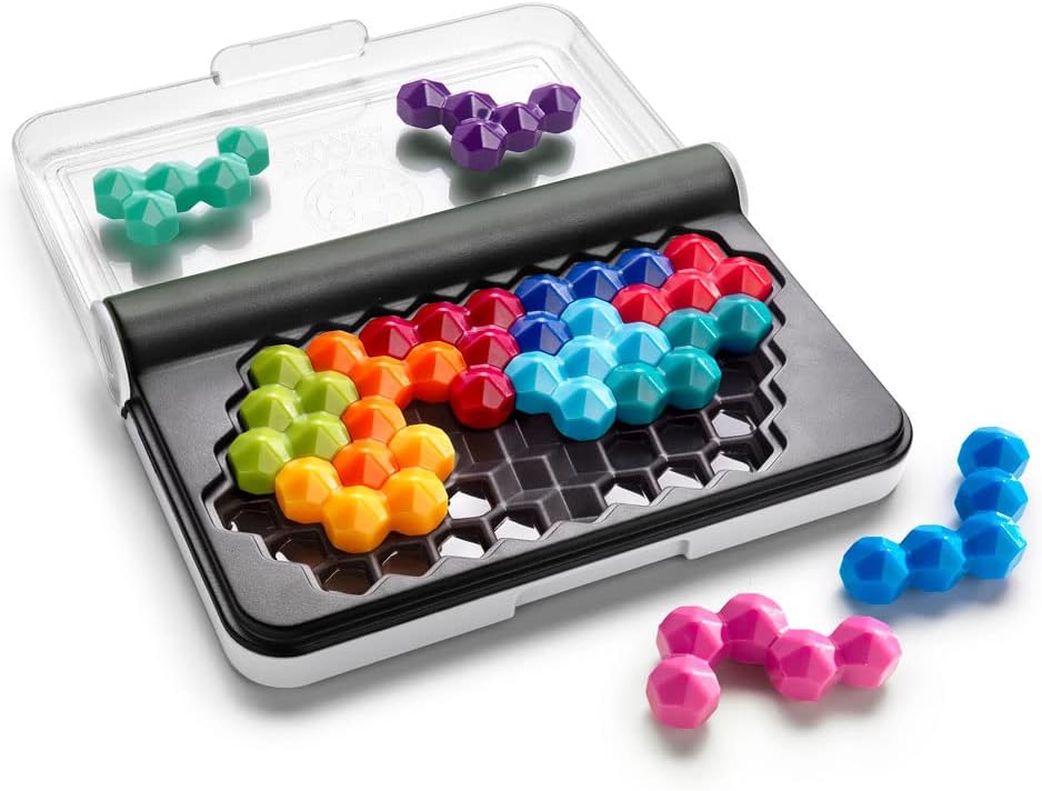 لعبة SmartGames IQ Six Pro للسفر للأطفال والكبار، لعبة لتطوير المهارات - ألغاز للعمر 8 سنوات فما فوق، 120 تحديًا في حقيبة ملائمة للسفر - Image 3